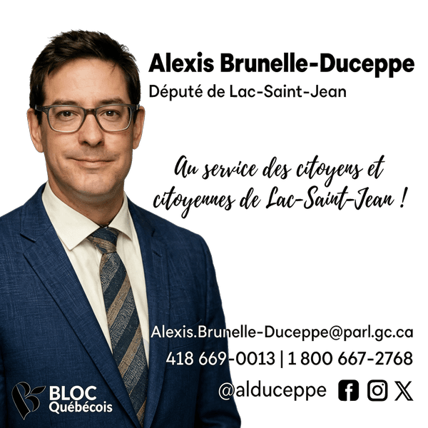 Alexis Brunelle-Duceppe, député de Lac-Saint-Jean